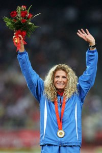 Winning her gold in the 2008 Beijing Olympics
